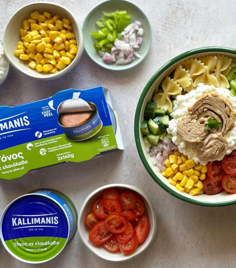 makaronosalata me tono kallimanis
